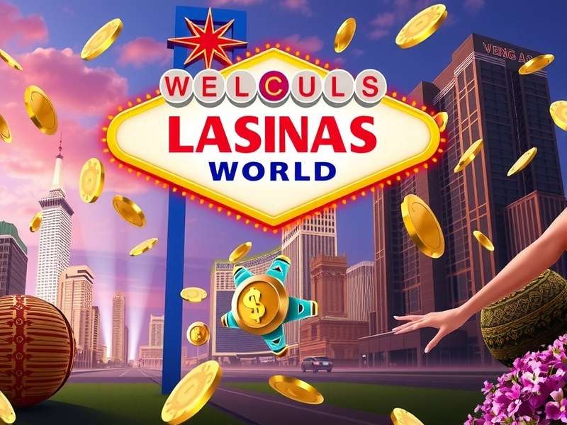 Vegas World Casino Gratuit user interface showing free slots and games