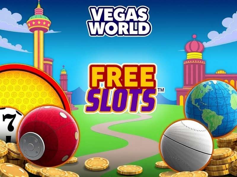 Showcase of popular Vegas World slot game screens on multiple devices