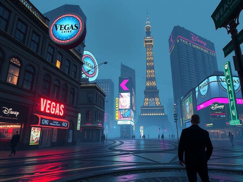 Vegas World of Crime game interface showing heist planning and casino operations