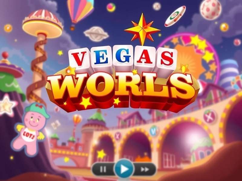 Vegas World free slots interface with vibrant reels and bonus symbols