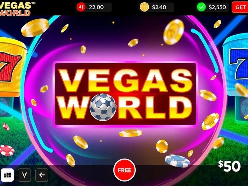 Vegas World free slots interface on multiple devices