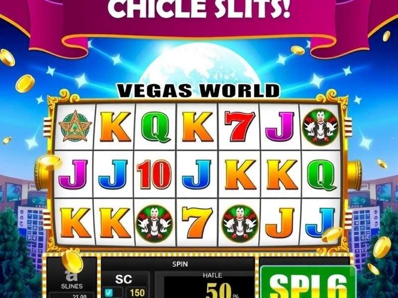 Vegas World slot machine showcasing bonus round activation