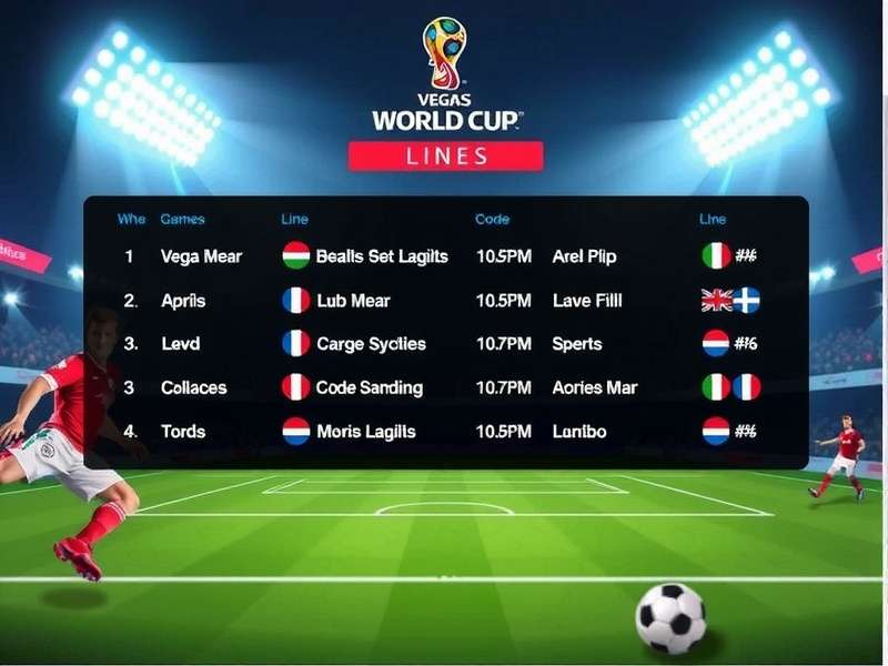 Vegas World Cup Betting Lines Analysis
