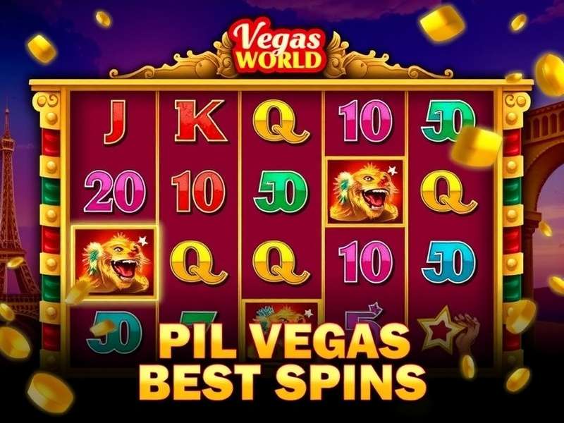 Vegas World Slot Machine Gameplay Interface