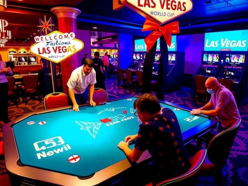 Intense 3-cushion billiard shot during the Las Vegas World Cup 2023 final match