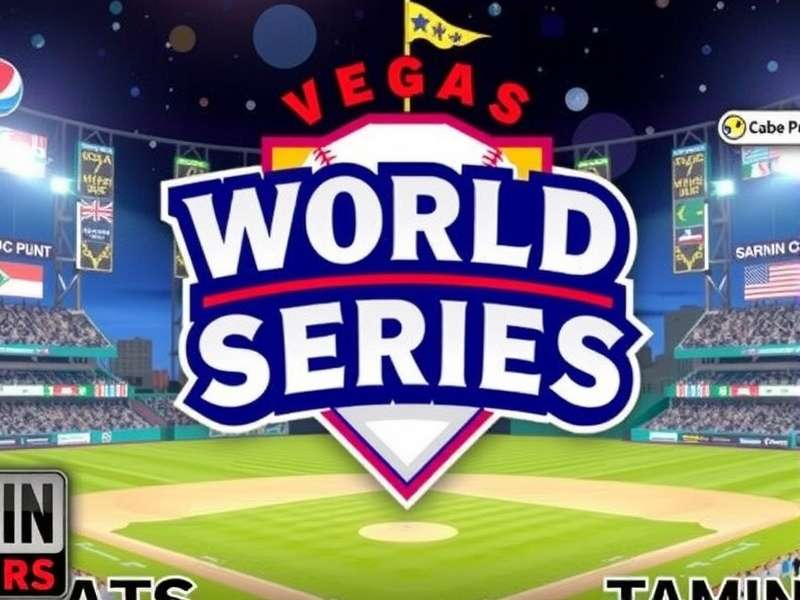 Vegas World Series 2024 odds board with team logos and betting lines