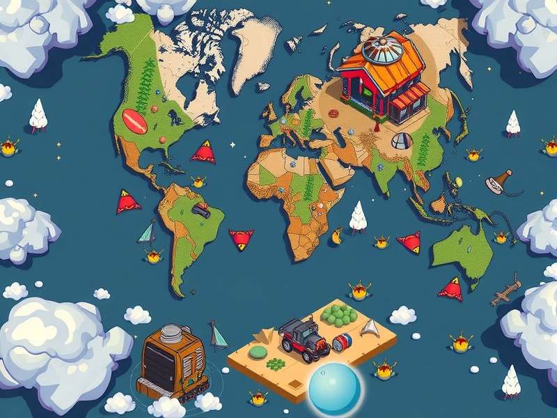 Conceptual diagram of the Vegas World Machine ecosystem showing slots, bingo, and player interaction loops