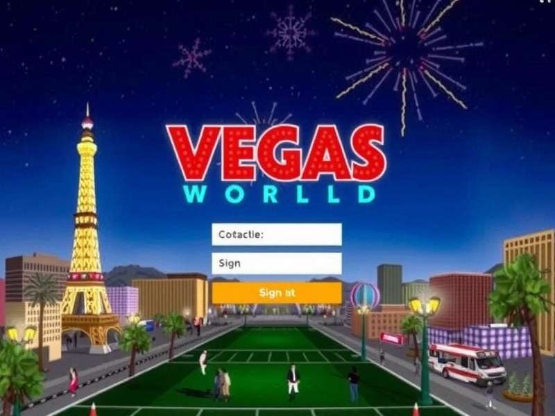 Vegas World Account Sign In player dashboard showing daily bonus, poker tournament and slot games