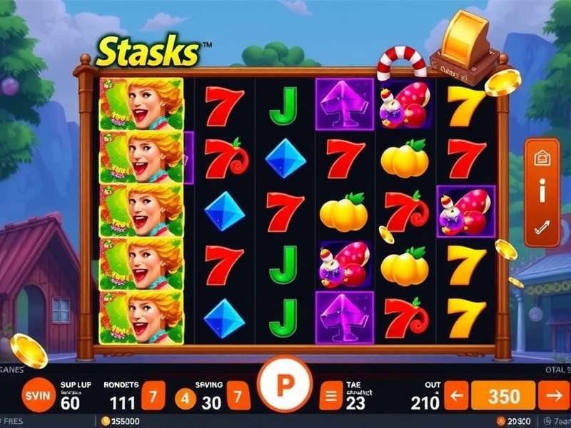 Simslots Vegas World casino floor with vibrant slot machines and neon lights