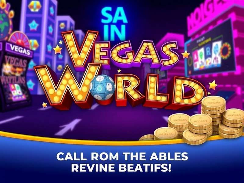 Vegas World Free Games Online Games – vibrant casino floor with slot machines and neon lights