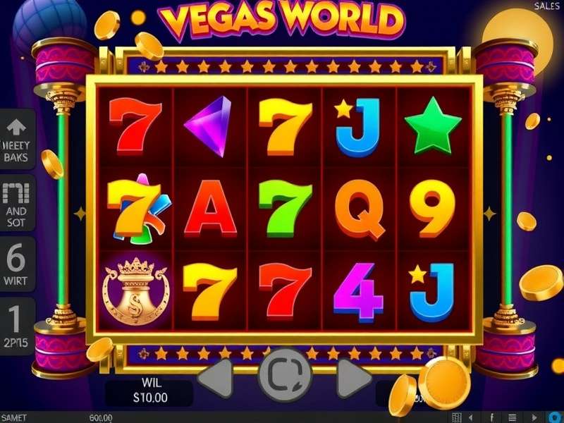 Vegas World Free Slots Casino – vibrant slot machines and neon lights